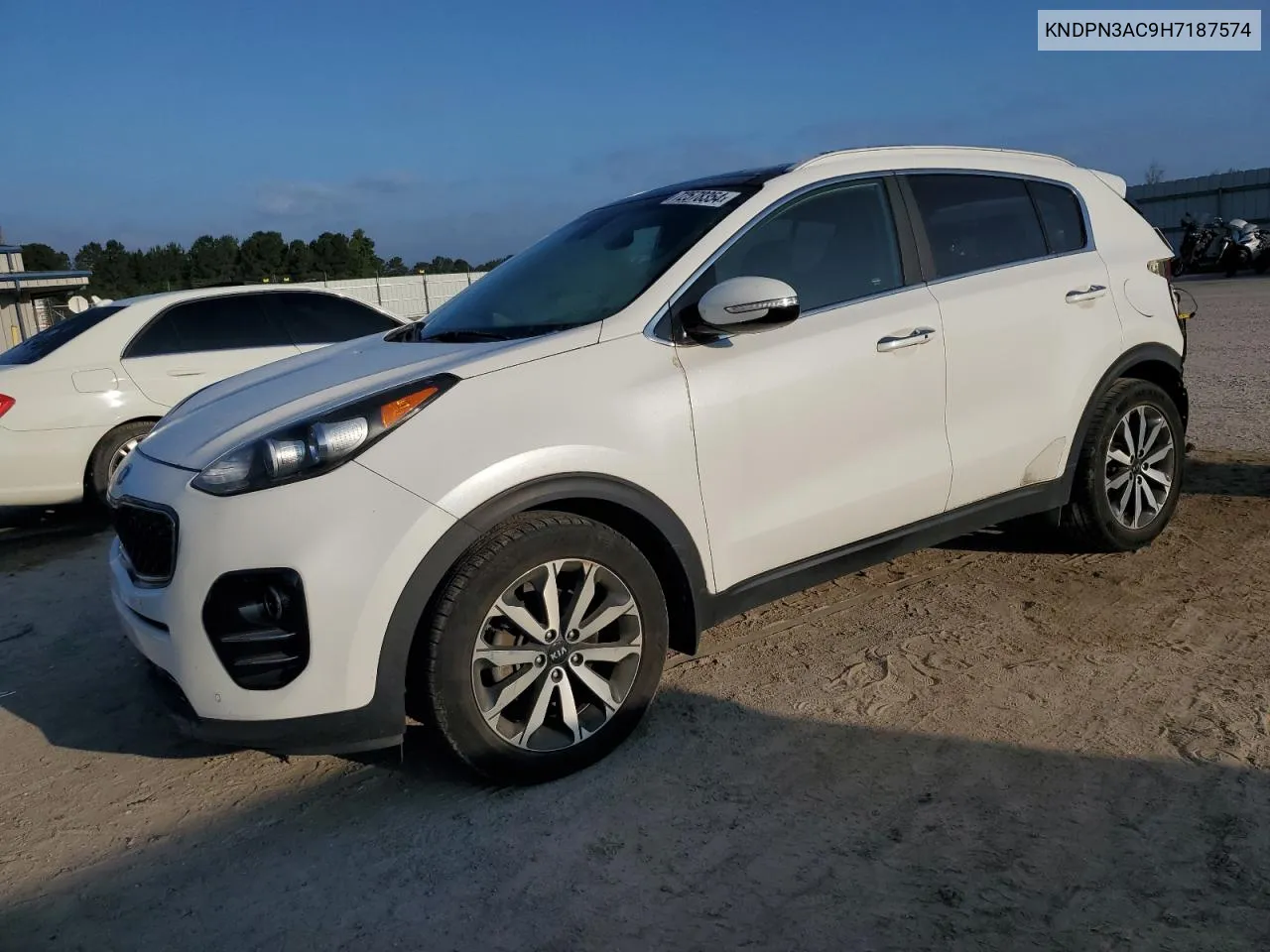 2017 Kia Sportage Ex VIN: KNDPN3AC9H7187574 Lot: 72578354