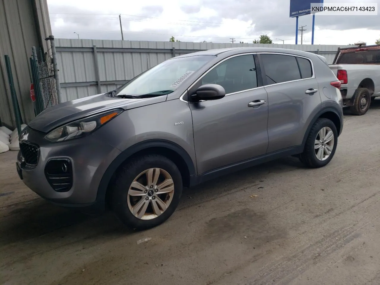 2017 Kia Sportage Lx VIN: KNDPMCAC6H7143423 Lot: 72686044