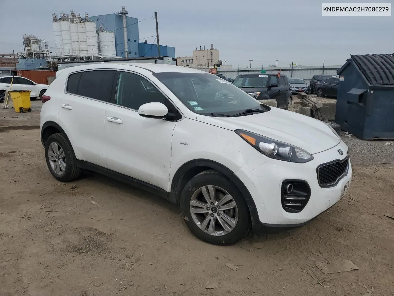 2017 Kia Sportage Lx VIN: KNDPMCAC2H7086279 Lot: 72966874