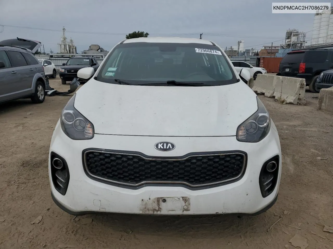 2017 Kia Sportage Lx VIN: KNDPMCAC2H7086279 Lot: 72966874