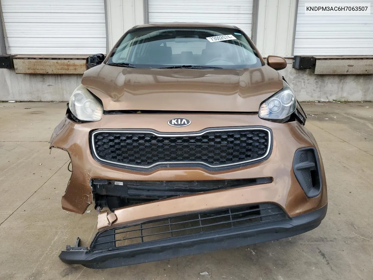 2017 Kia Sportage Lx VIN: KNDPM3AC6H7063507 Lot: 73002074