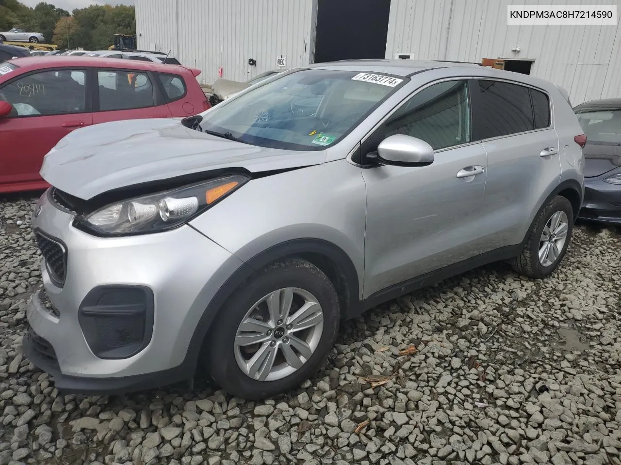 2017 Kia Sportage Lx VIN: KNDPM3AC8H7214590 Lot: 73163774