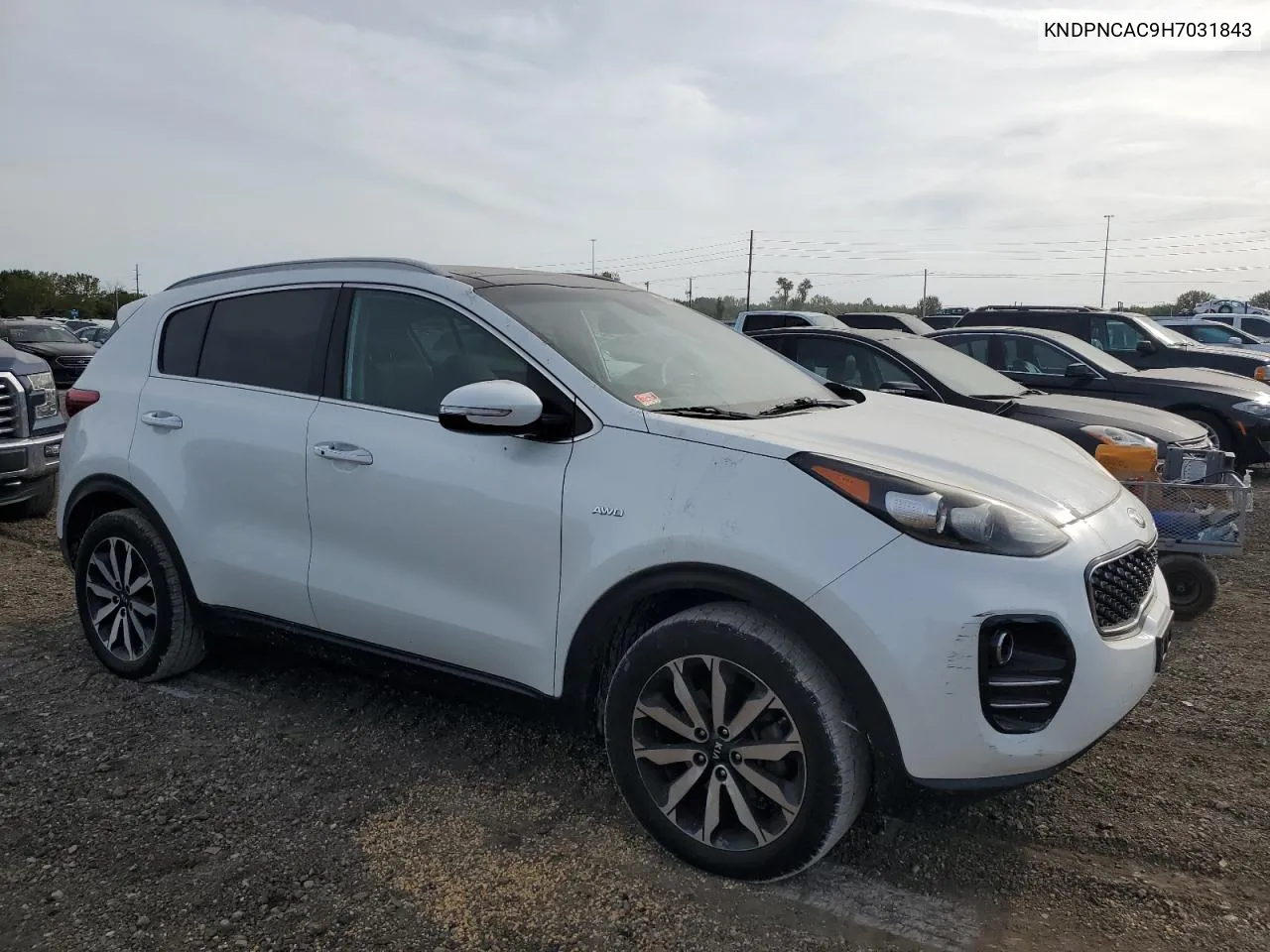 2017 Kia Sportage Ex VIN: KNDPNCAC9H7031843 Lot: 73311474