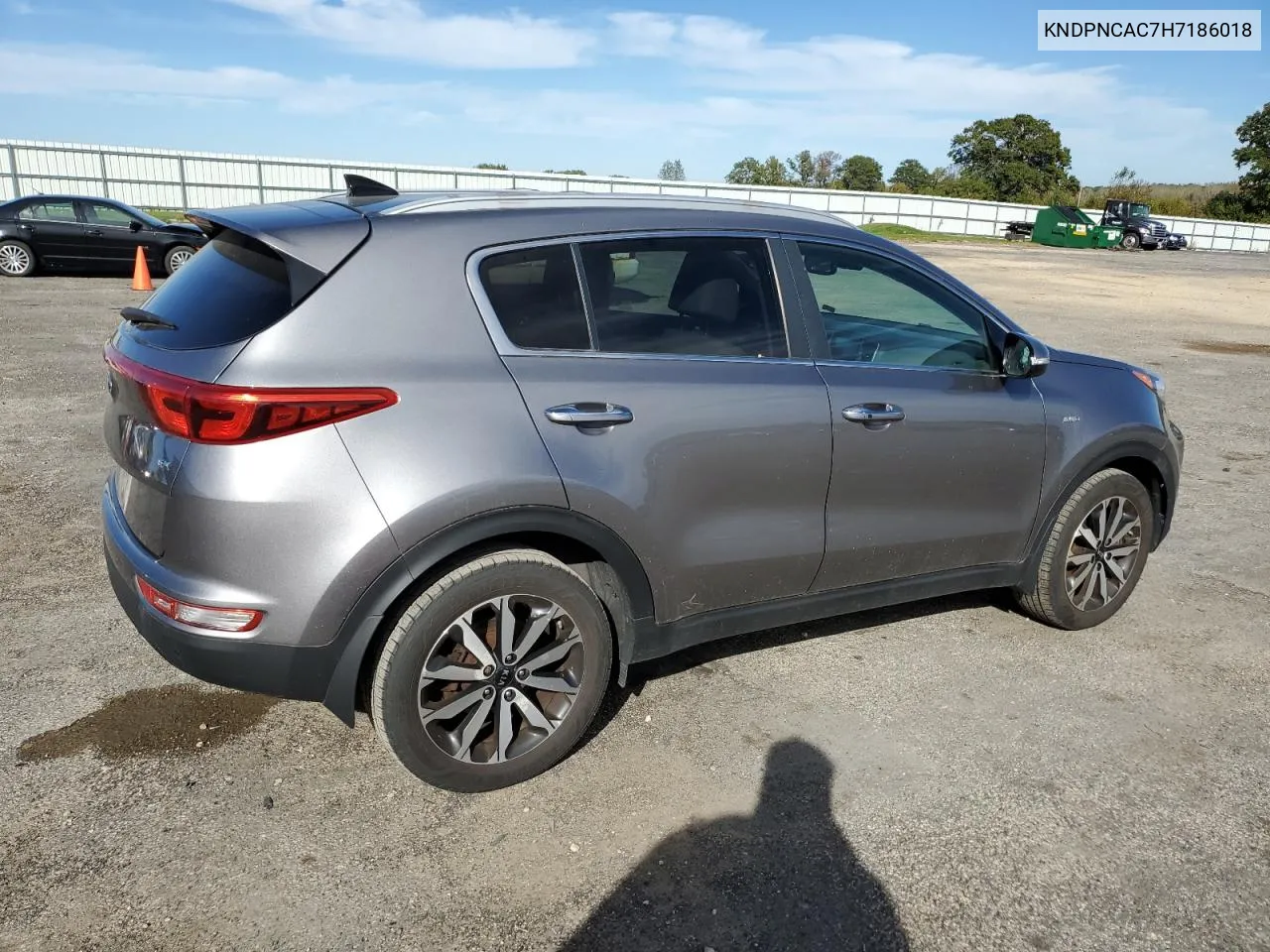 2017 Kia Sportage Ex VIN: KNDPNCAC7H7186018 Lot: 73318354