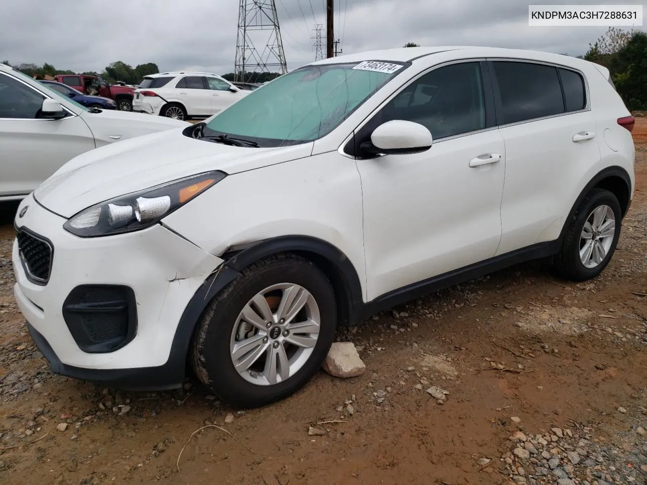 2017 Kia Sportage Lx VIN: KNDPM3AC3H7288631 Lot: 73463174