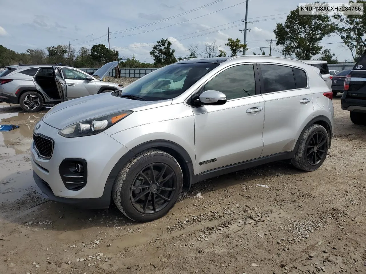 2017 Kia Sportage Ex VIN: KNDPN3ACXH7234756 Lot: 73638304