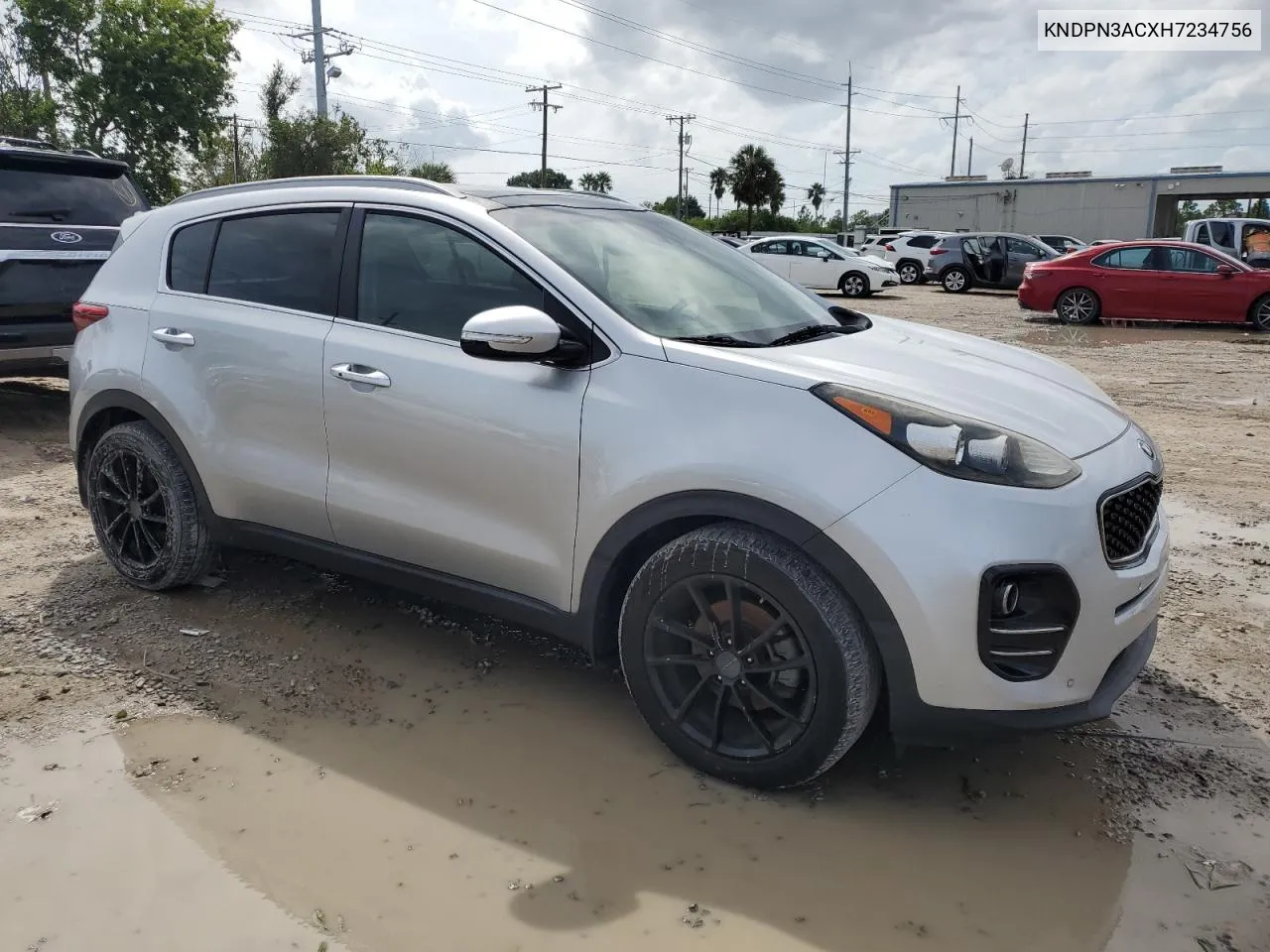 2017 Kia Sportage Ex VIN: KNDPN3ACXH7234756 Lot: 73638304