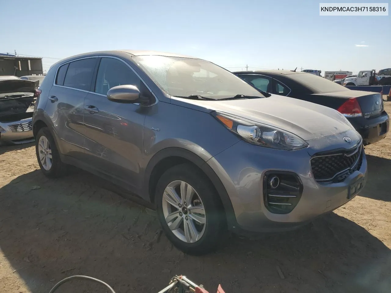 2017 Kia Sportage Lx VIN: KNDPMCAC3H7158316 Lot: 73671124