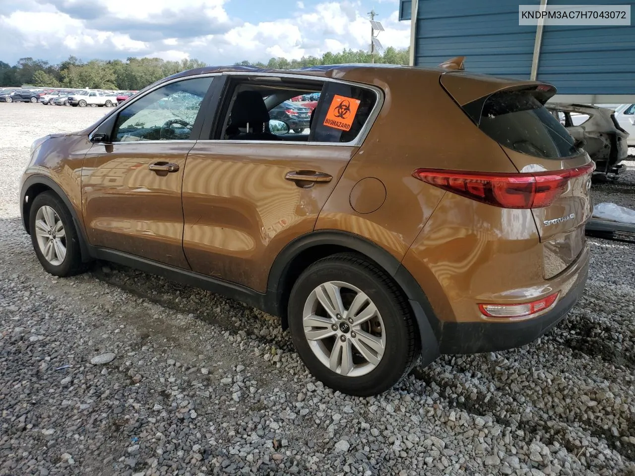 2017 Kia Sportage Lx VIN: KNDPM3AC7H7043072 Lot: 73850754