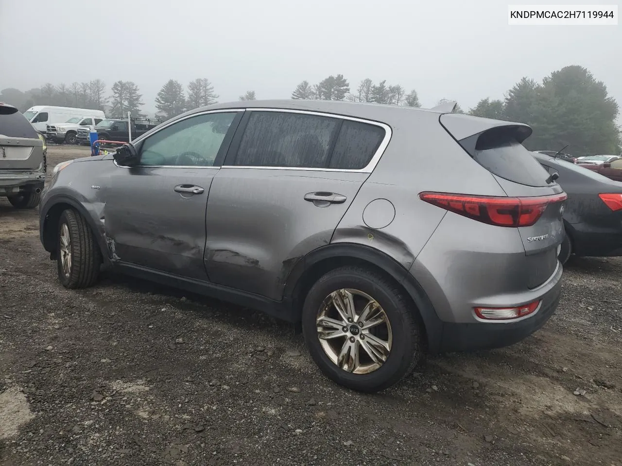 2017 Kia Sportage Lx VIN: KNDPMCAC2H7119944 Lot: 74074234