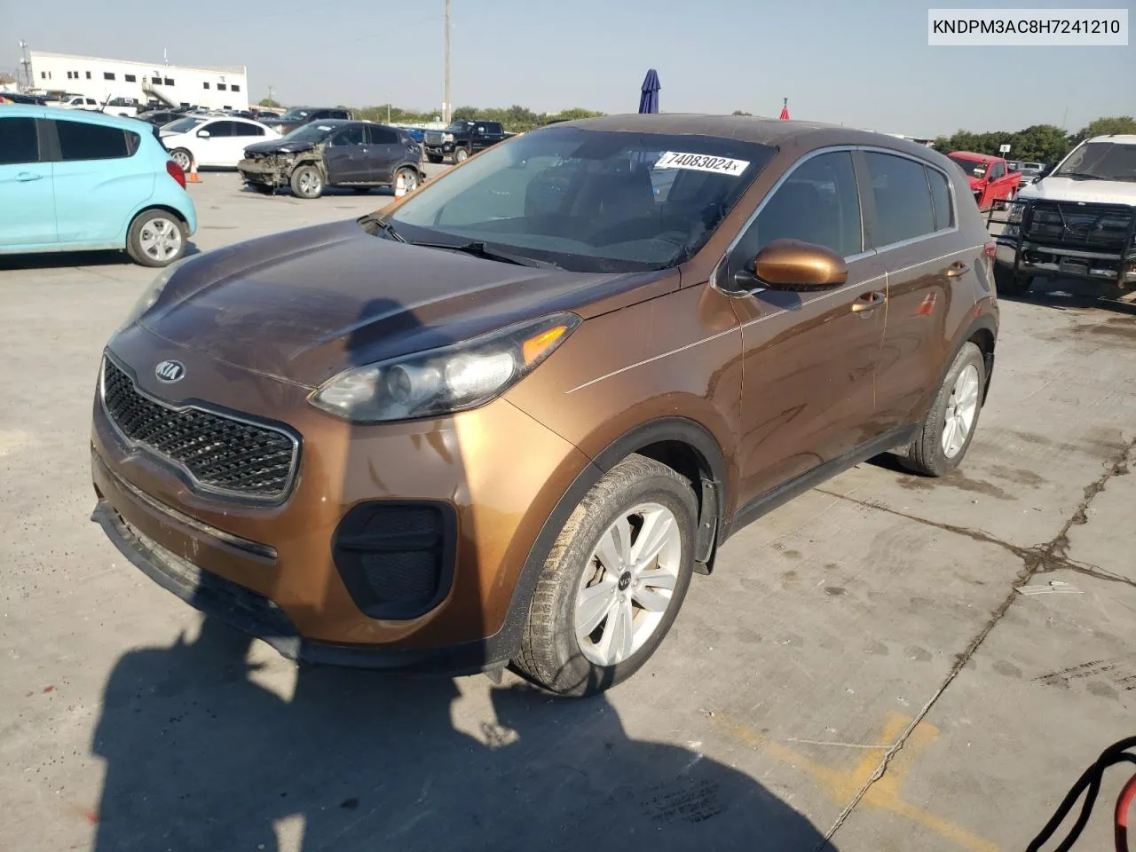 2017 Kia Sportage Lx VIN: KNDPM3AC8H7241210 Lot: 74083024