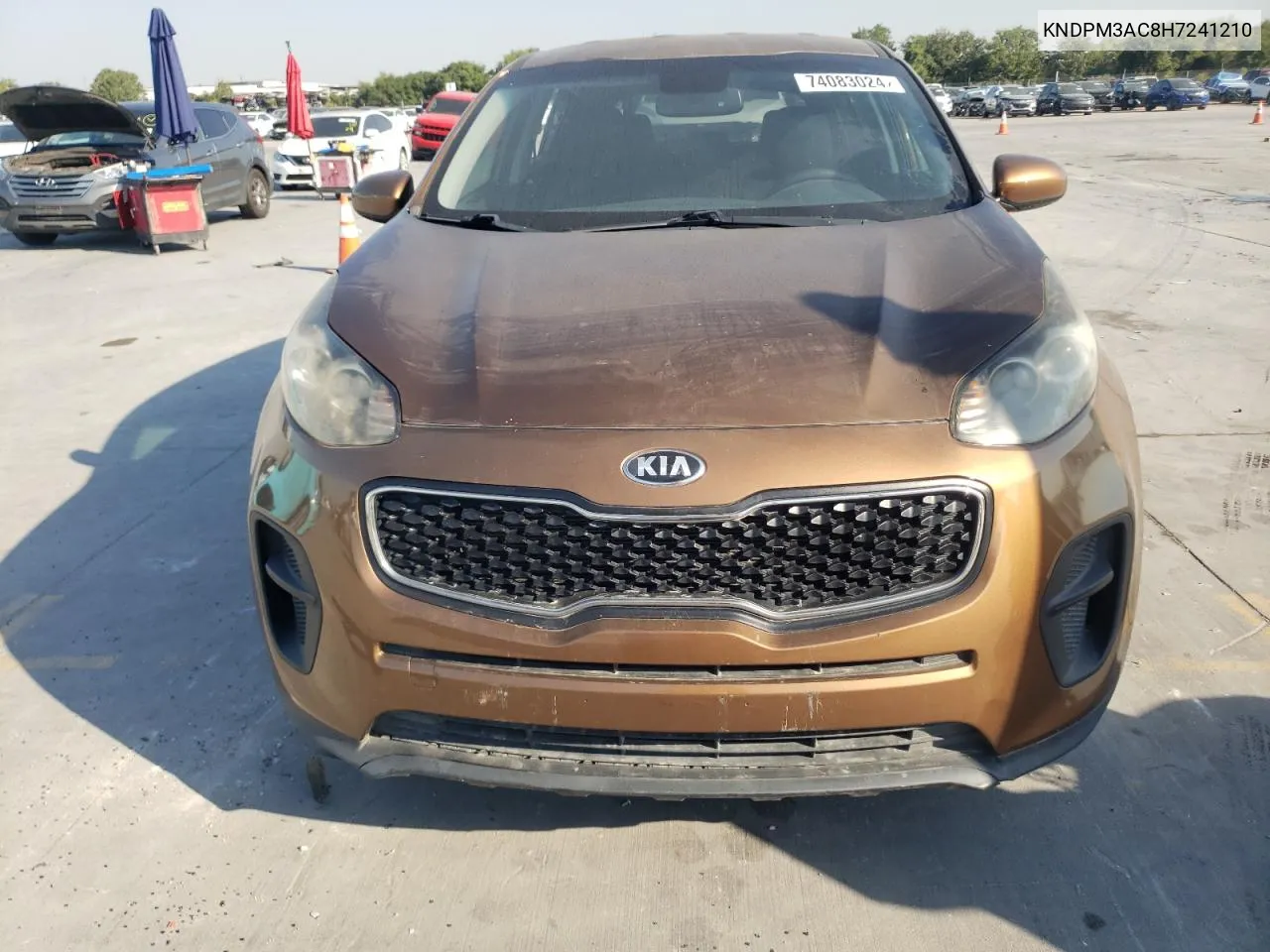 2017 Kia Sportage Lx VIN: KNDPM3AC8H7241210 Lot: 74083024