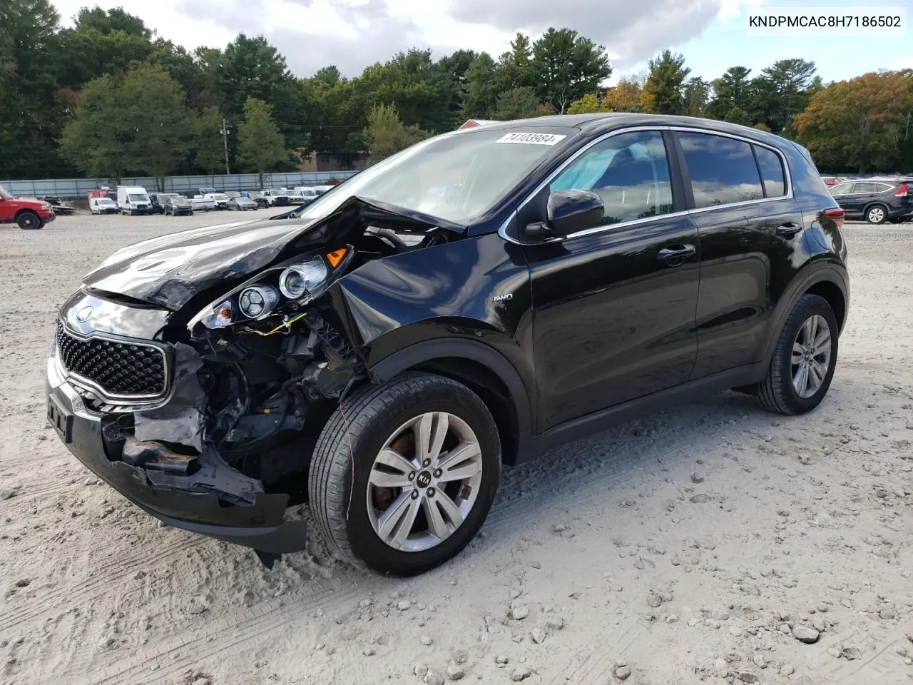 2017 Kia Sportage Lx VIN: KNDPMCAC8H7186502 Lot: 74103984