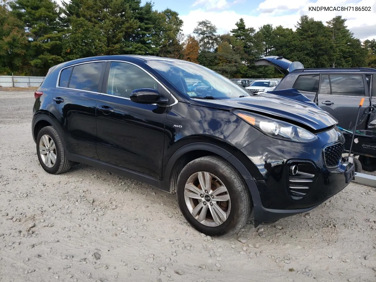 2017 Kia Sportage Lx VIN: KNDPMCAC8H7186502 Lot: 74103984