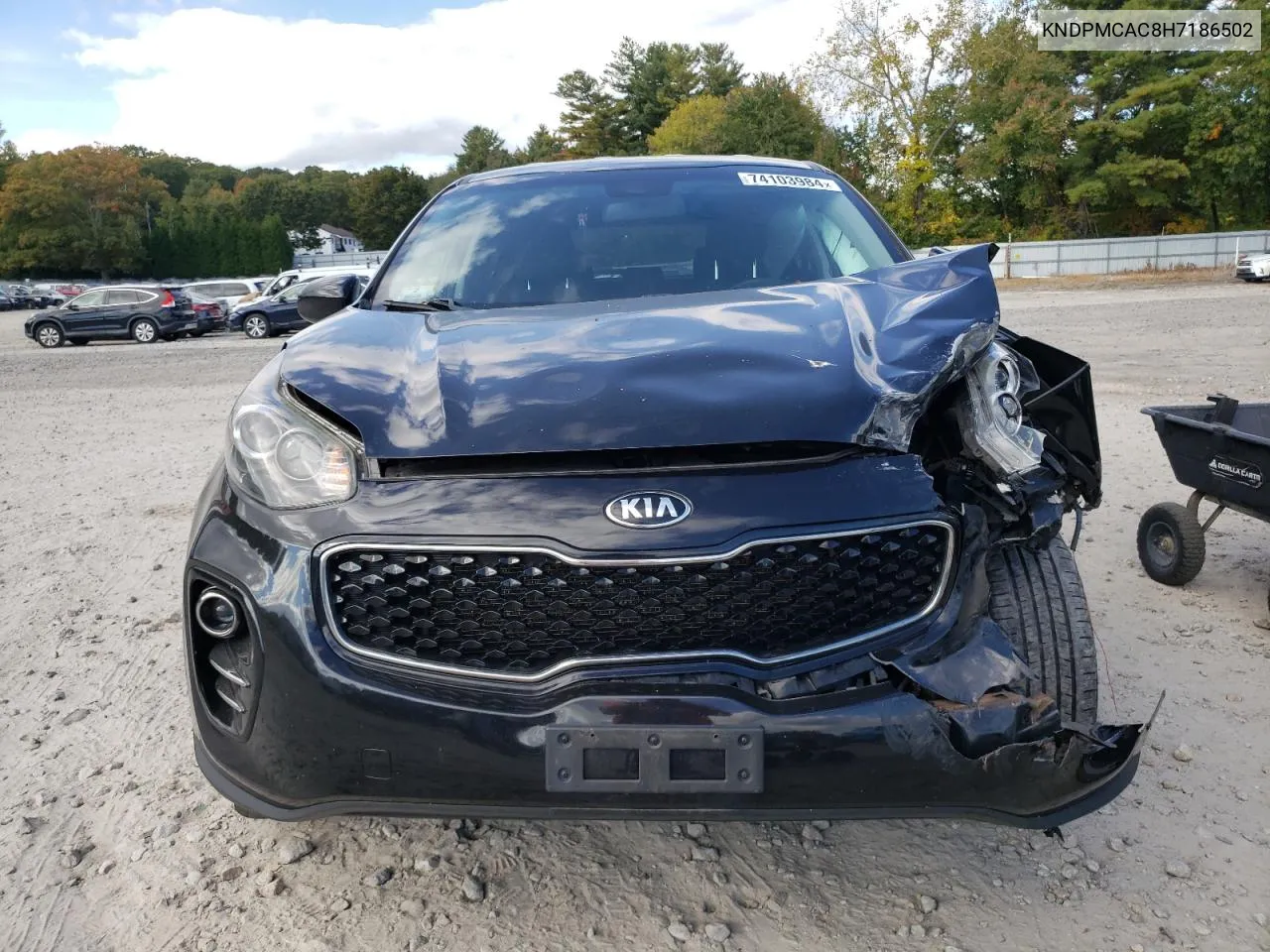 2017 Kia Sportage Lx VIN: KNDPMCAC8H7186502 Lot: 74103984