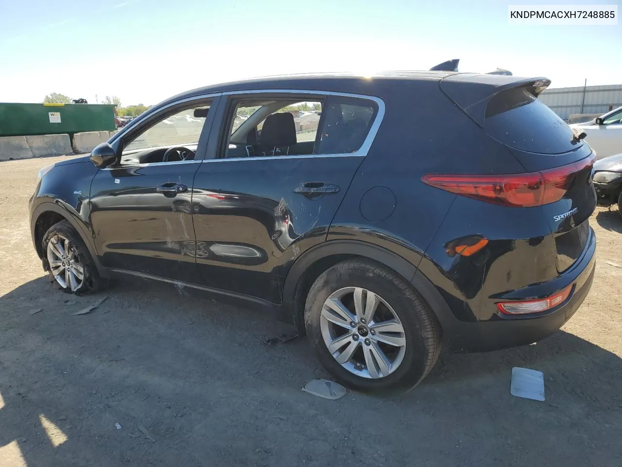 2017 Kia Sportage Lx VIN: KNDPMCACXH7248885 Lot: 74165454