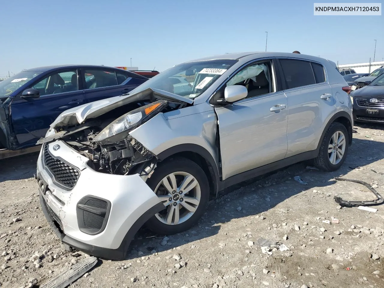 2017 Kia Sportage Lx VIN: KNDPM3ACXH7120453 Lot: 74233384