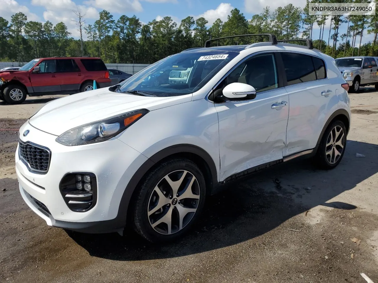 2017 Kia Sportage Sx VIN: KNDPR3A63H7249050 Lot: 74324654