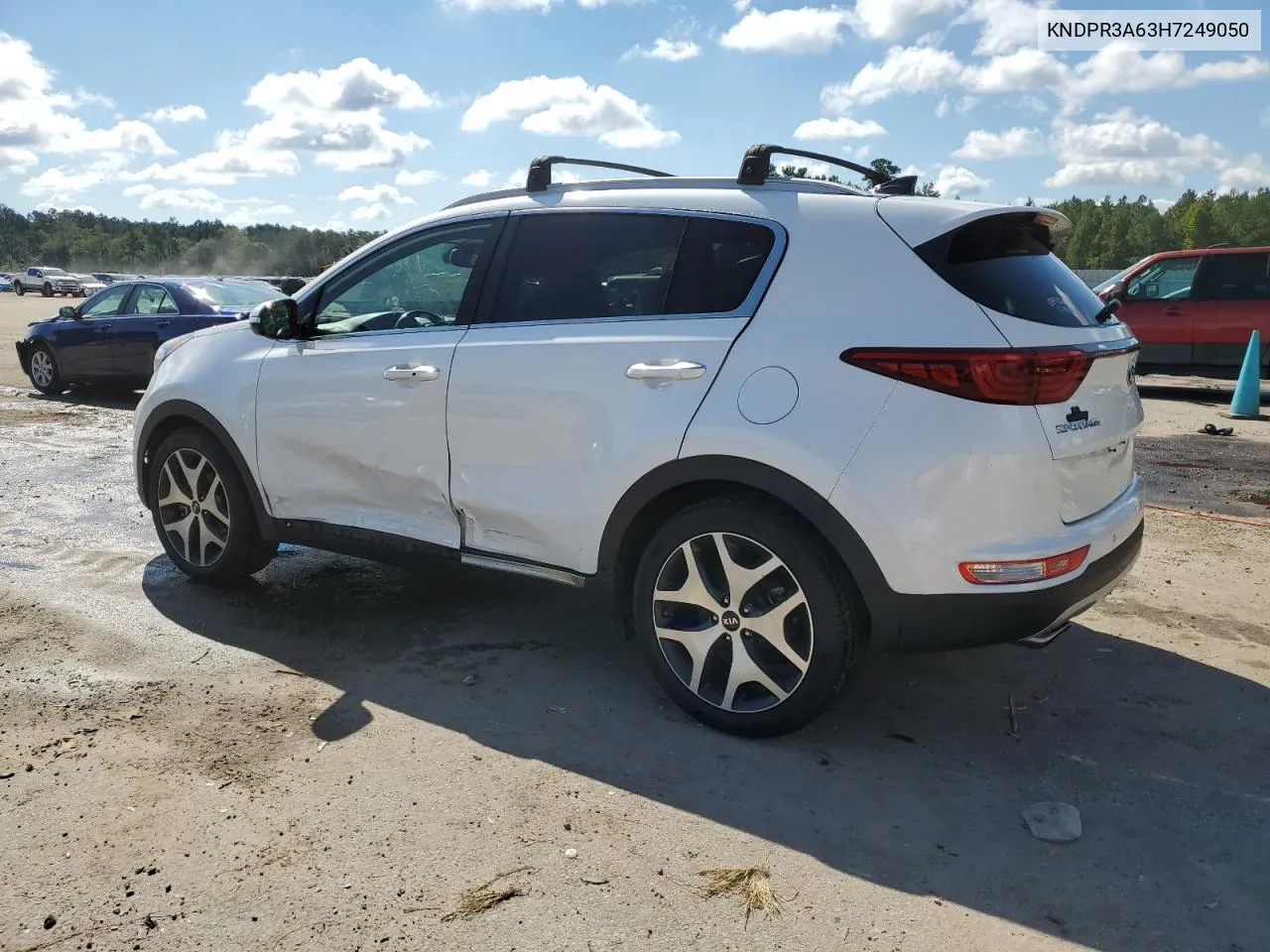 2017 Kia Sportage Sx VIN: KNDPR3A63H7249050 Lot: 74324654