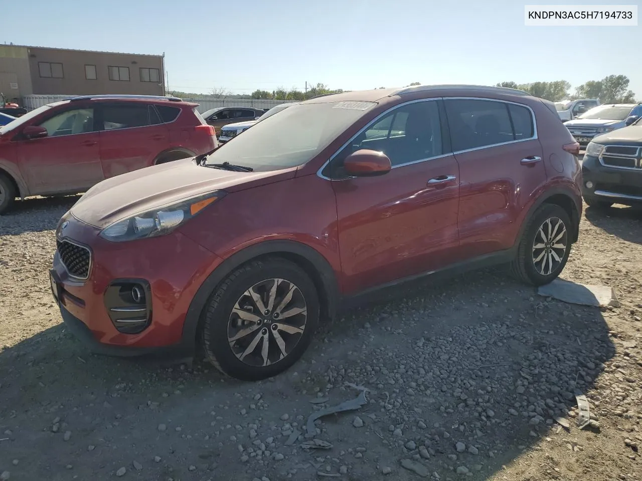 2017 Kia Sportage Ex VIN: KNDPN3AC5H7194733 Lot: 74363144