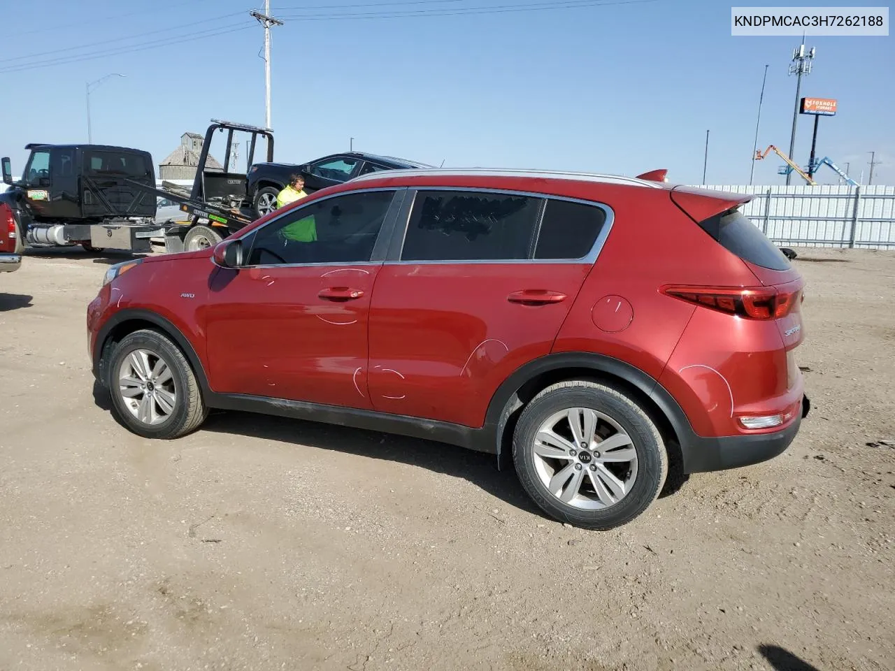 2017 Kia Sportage Lx VIN: KNDPMCAC3H7262188 Lot: 74552774