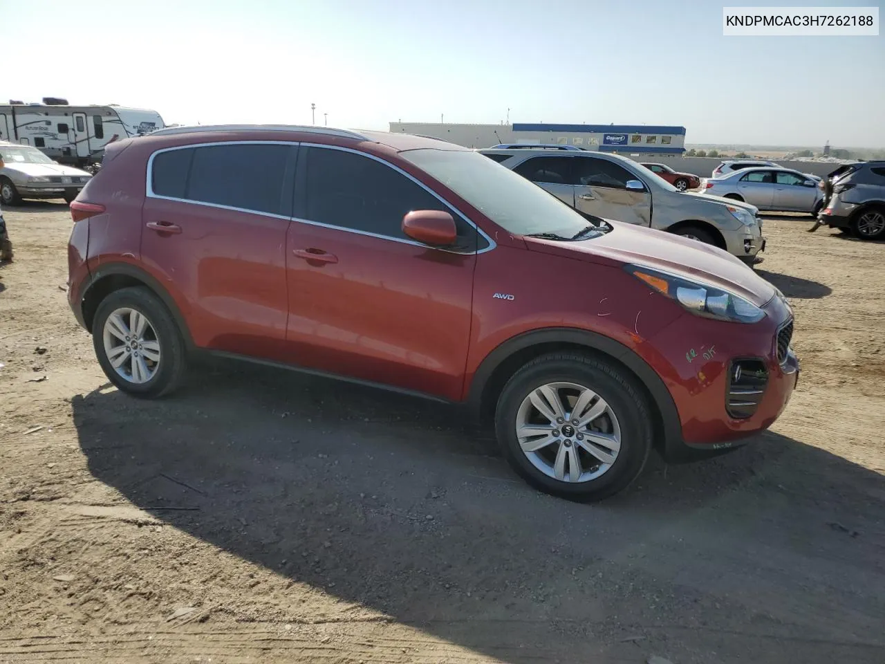 2017 Kia Sportage Lx VIN: KNDPMCAC3H7262188 Lot: 74552774