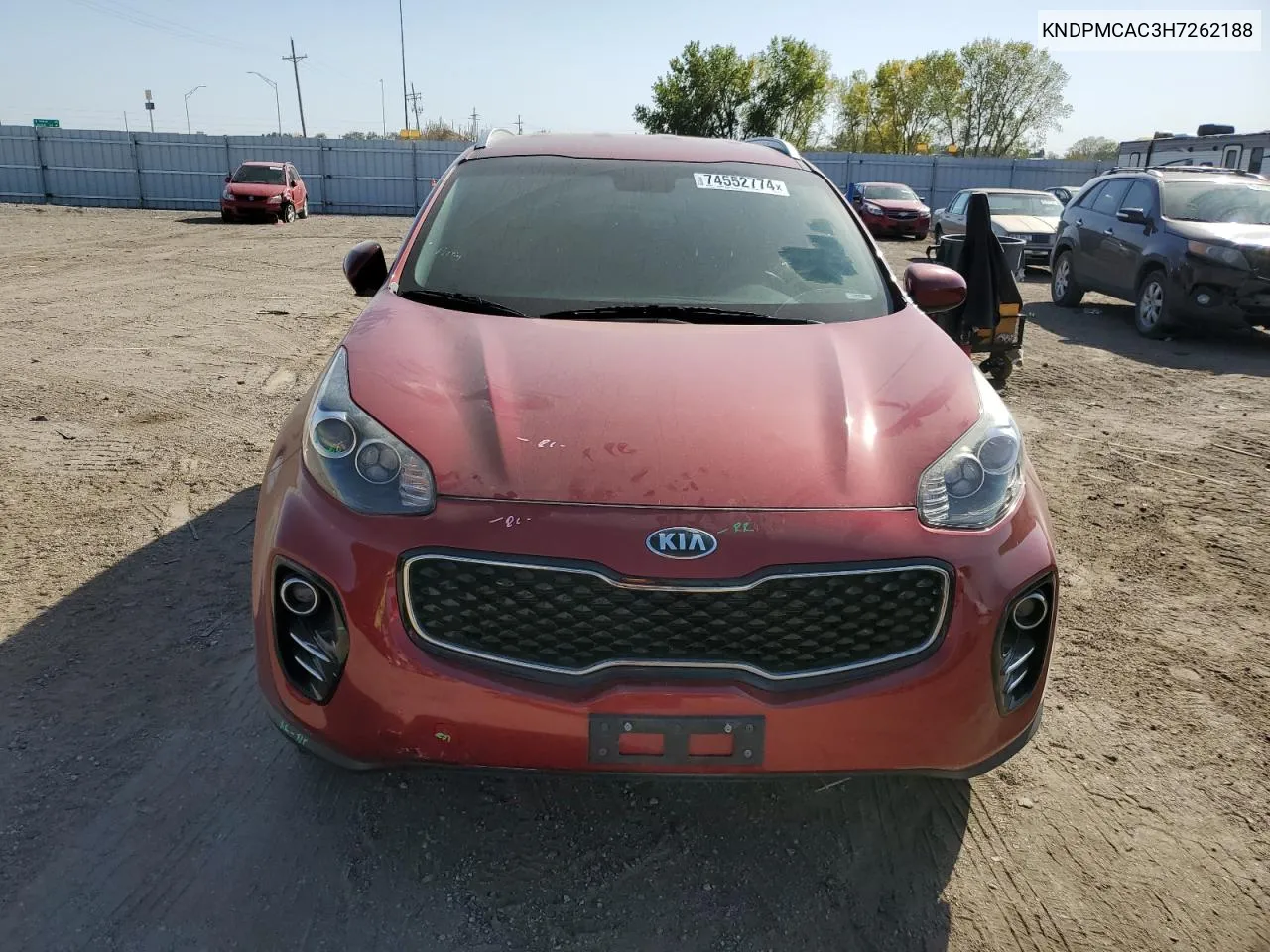 KNDPMCAC3H7262188 2017 Kia Sportage Lx