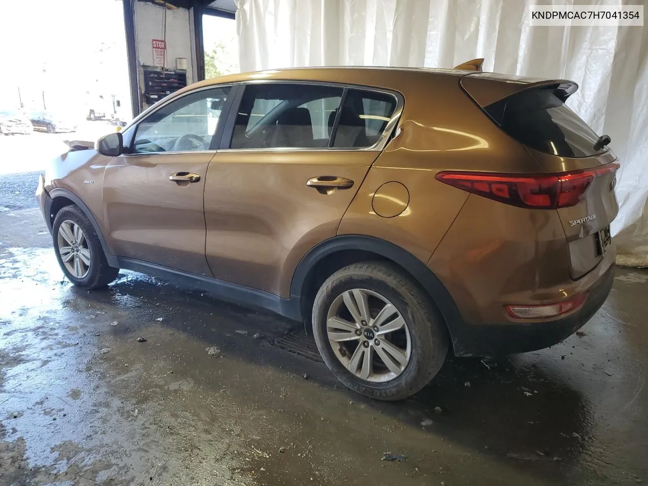 2017 Kia Sportage Lx VIN: KNDPMCAC7H7041354 Lot: 74742794