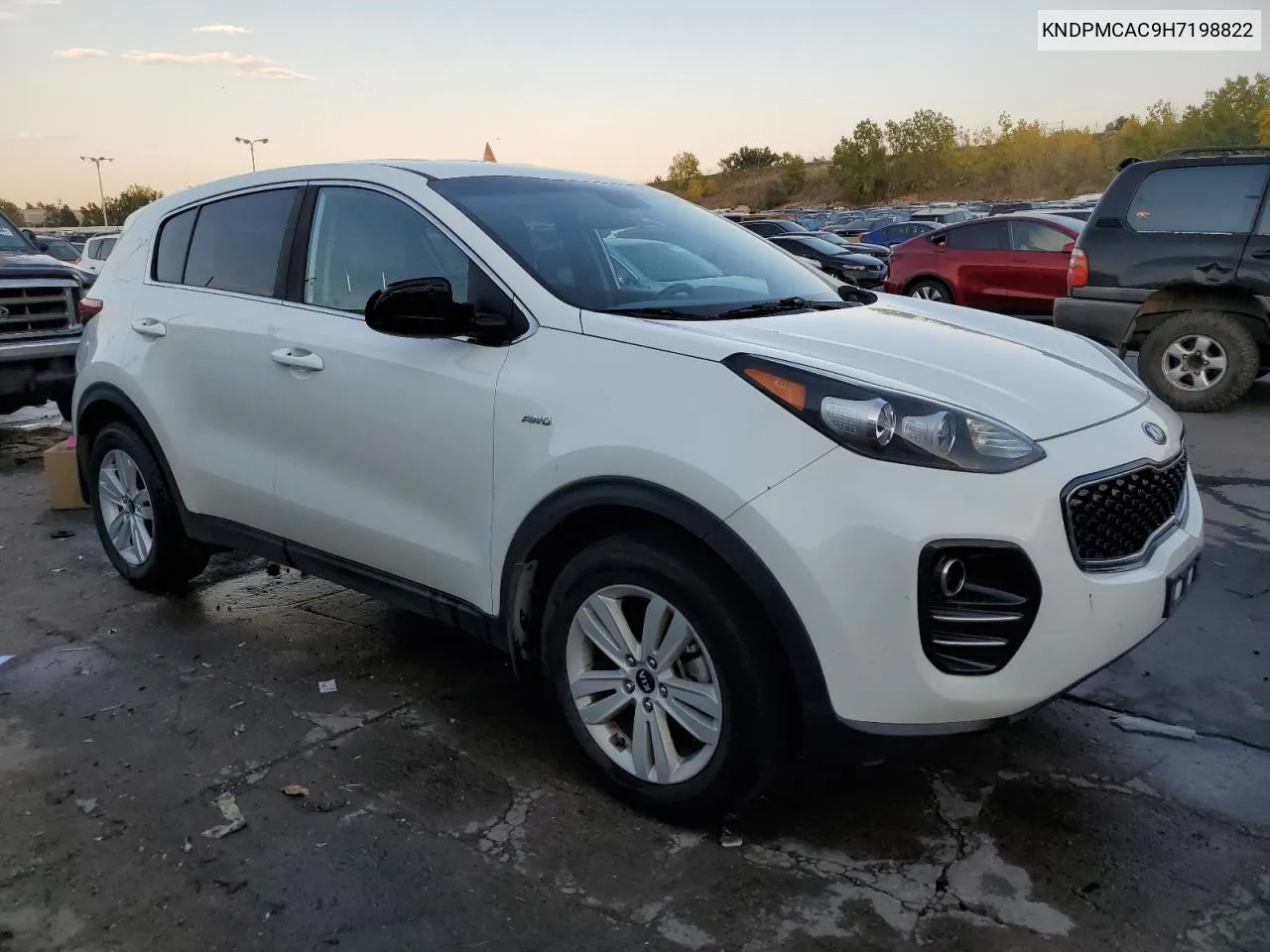 2017 Kia Sportage Lx VIN: KNDPMCAC9H7198822 Lot: 74839314