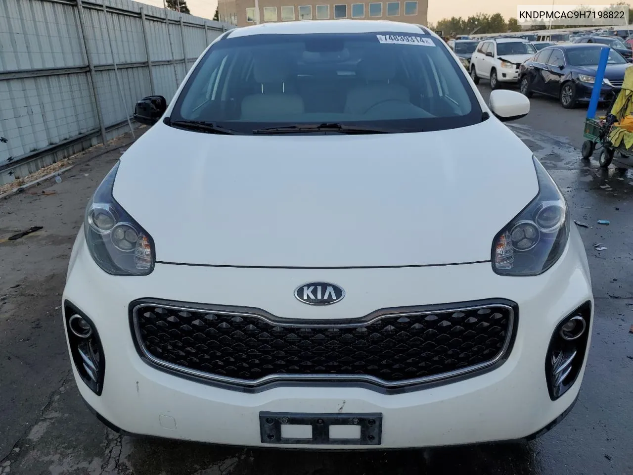 2017 Kia Sportage Lx VIN: KNDPMCAC9H7198822 Lot: 74839314