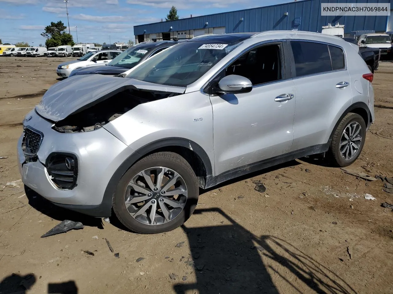 2017 Kia Sportage Ex VIN: KNDPNCAC3H7069844 Lot: 74854734