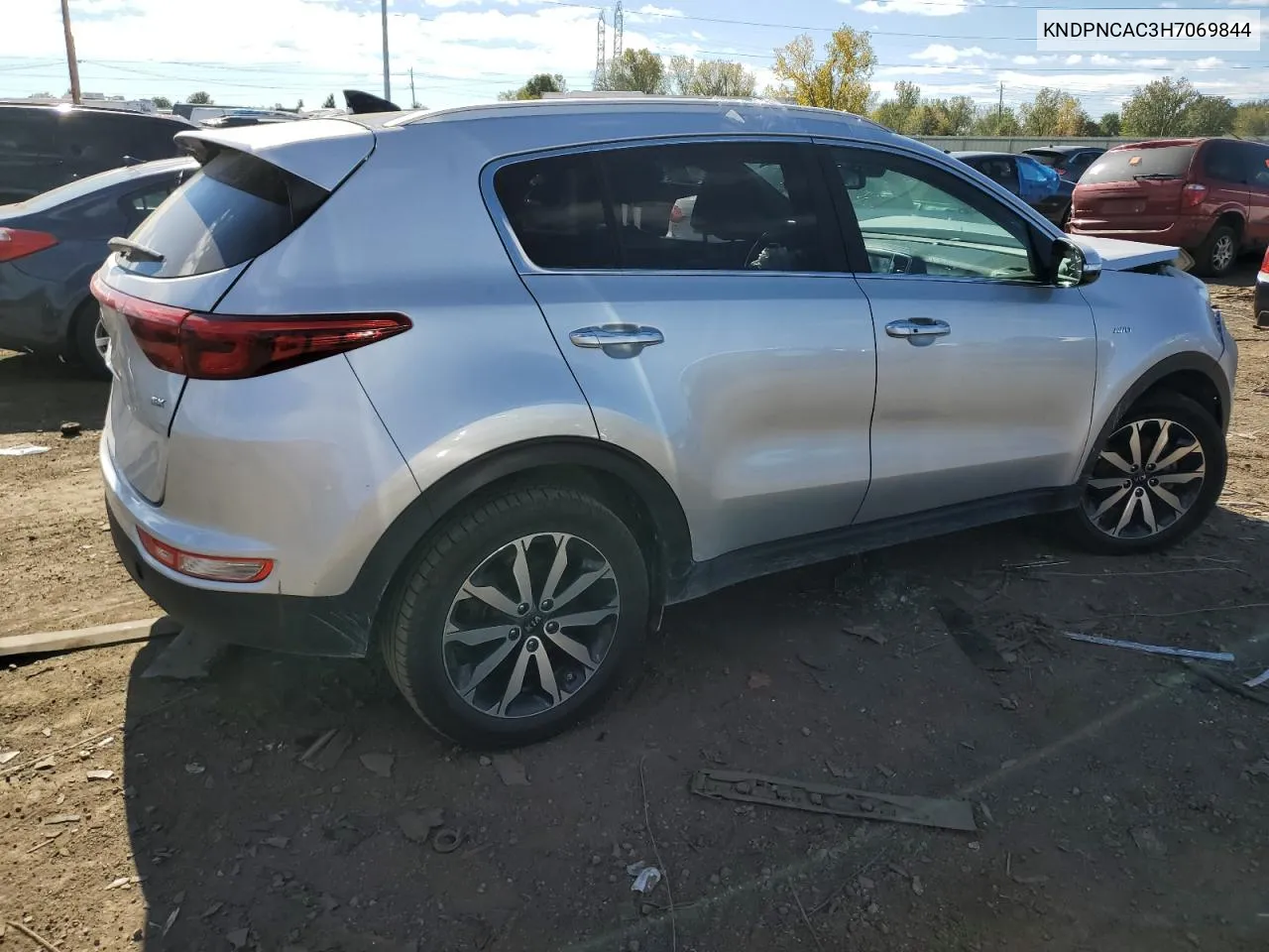 2017 Kia Sportage Ex VIN: KNDPNCAC3H7069844 Lot: 74854734