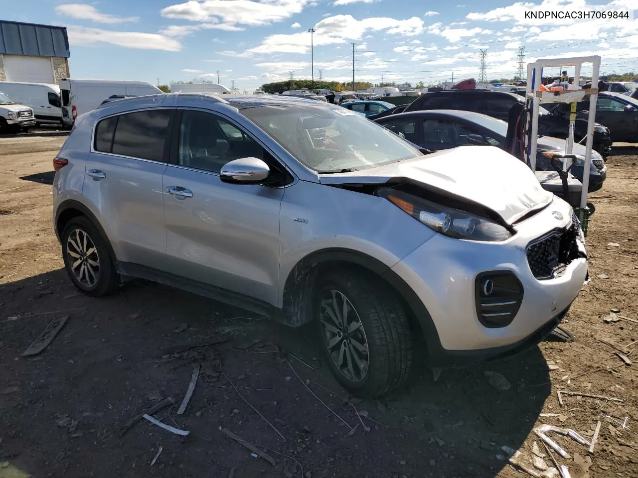 2017 Kia Sportage Ex VIN: KNDPNCAC3H7069844 Lot: 74854734