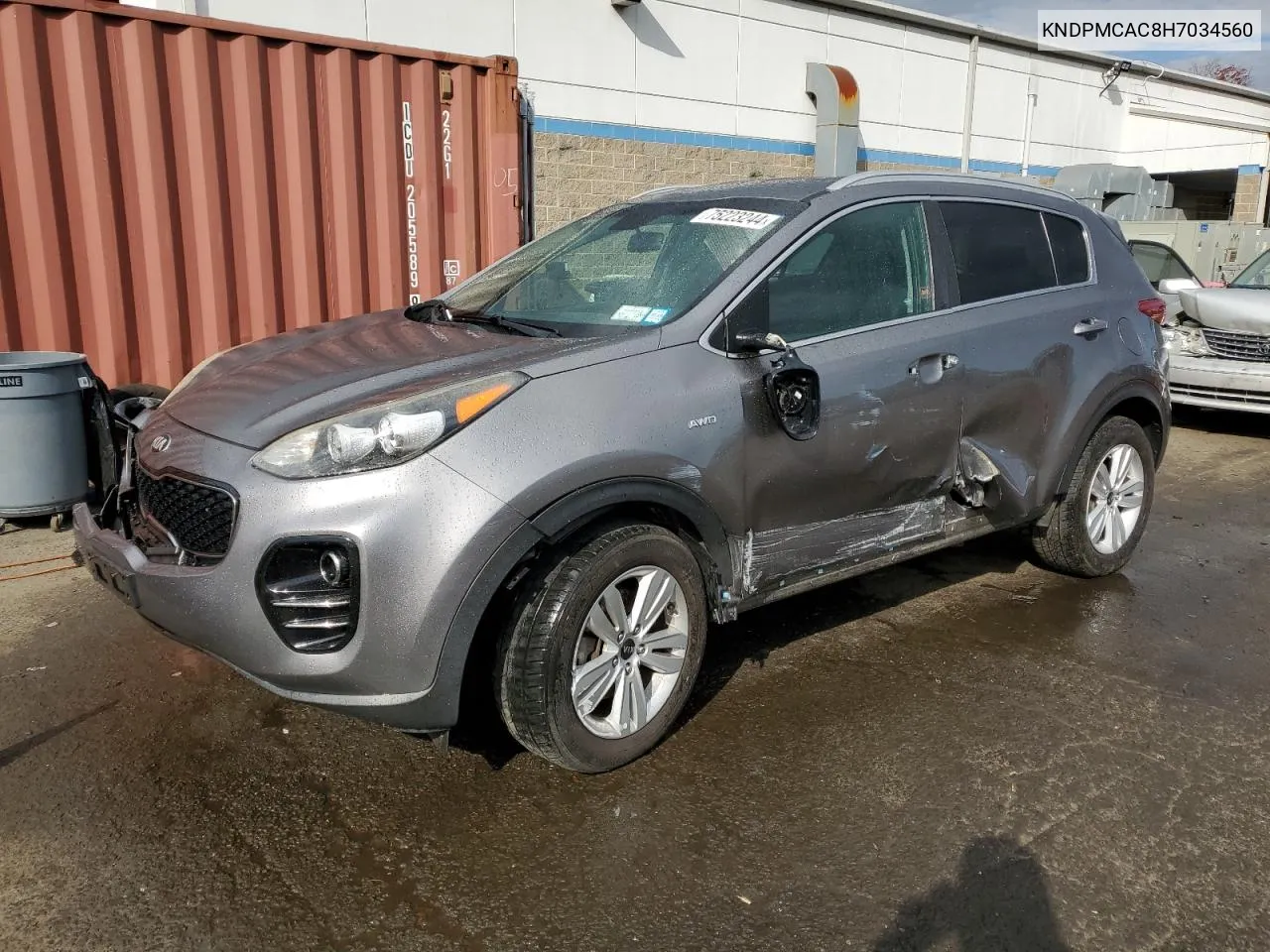 2017 Kia Sportage Lx VIN: KNDPMCAC8H7034560 Lot: 75223244