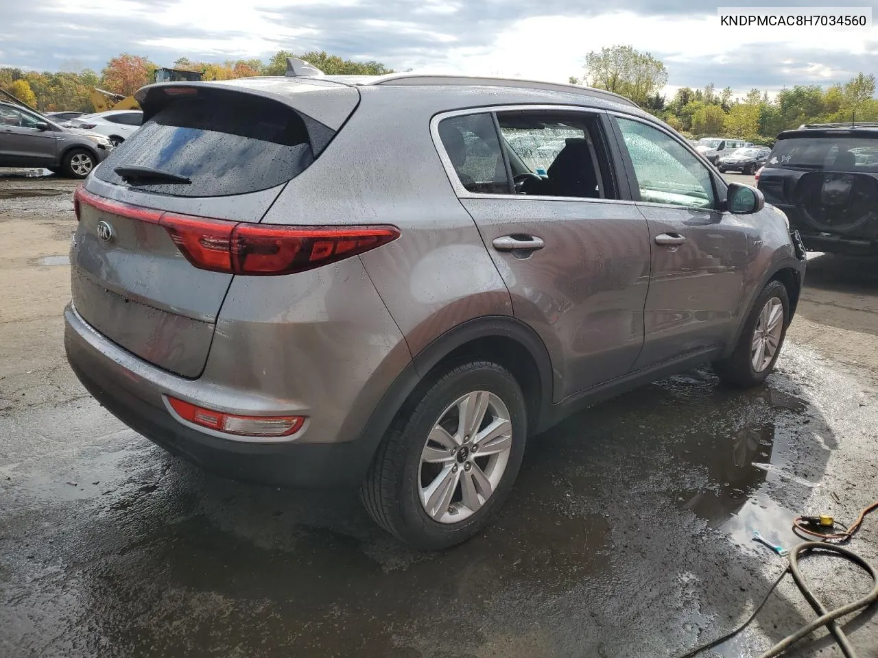 2017 Kia Sportage Lx VIN: KNDPMCAC8H7034560 Lot: 75223244