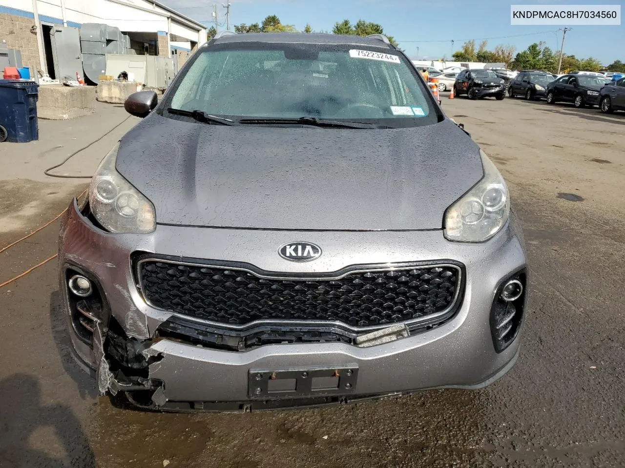 2017 Kia Sportage Lx VIN: KNDPMCAC8H7034560 Lot: 75223244