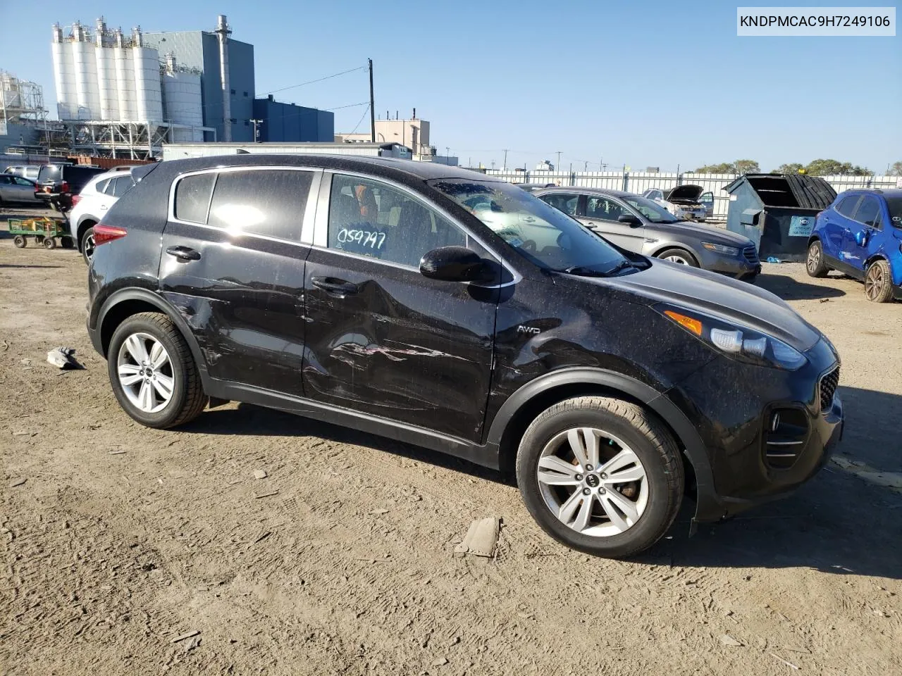 2017 Kia Sportage Lx VIN: KNDPMCAC9H7249106 Lot: 75258224