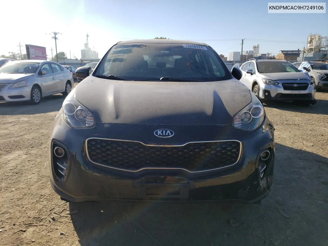 2017 Kia Sportage Lx VIN: KNDPMCAC9H7249106 Lot: 75258224