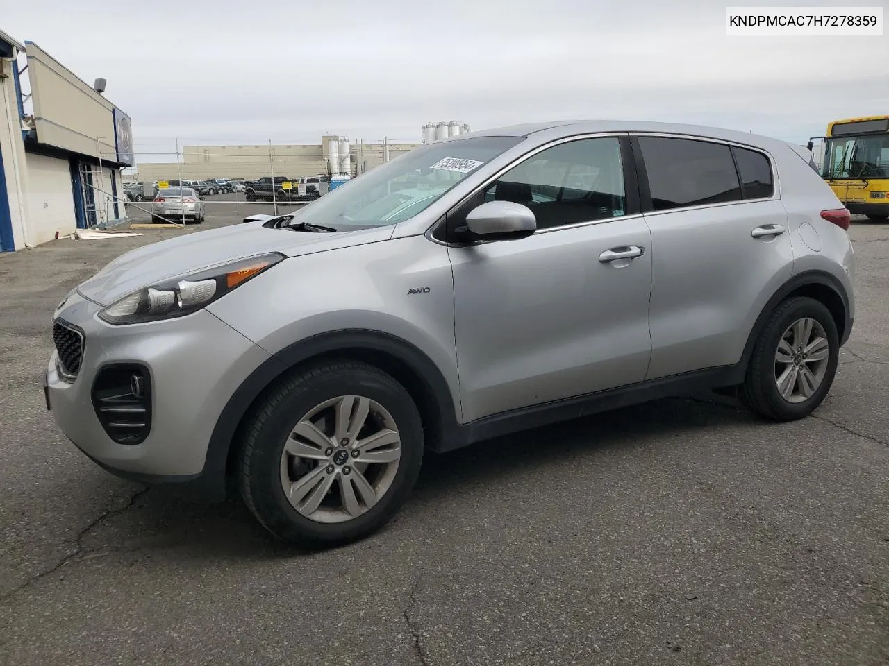 2017 Kia Sportage Lx VIN: KNDPMCAC7H7278359 Lot: 75290954