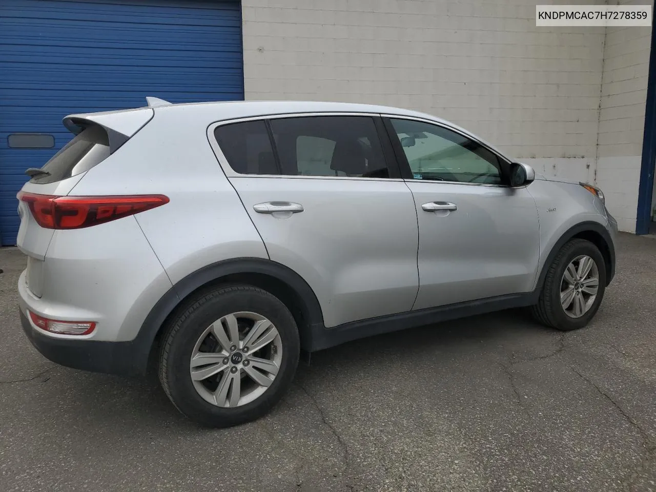 2017 Kia Sportage Lx VIN: KNDPMCAC7H7278359 Lot: 75290954