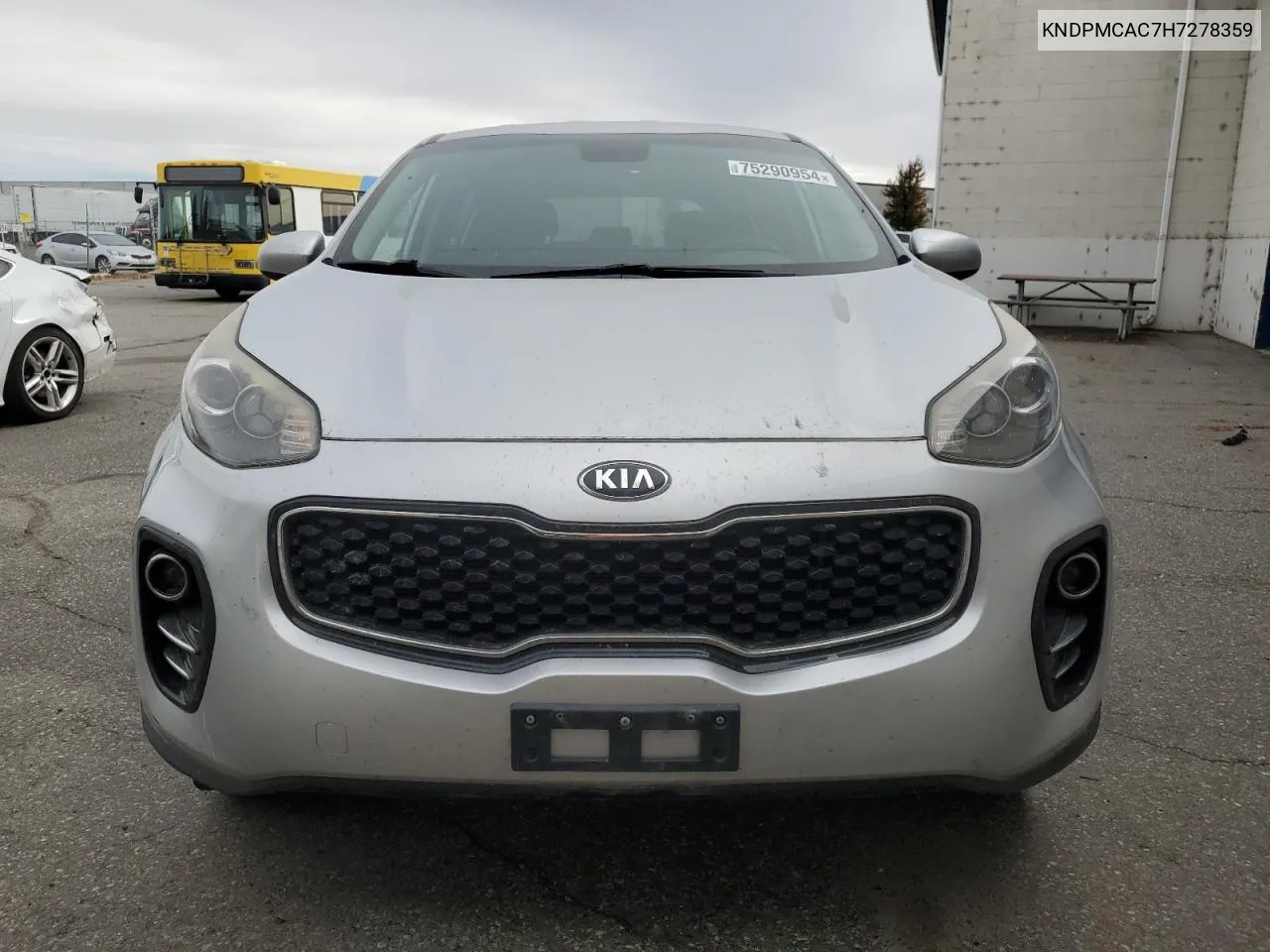 2017 Kia Sportage Lx VIN: KNDPMCAC7H7278359 Lot: 75290954