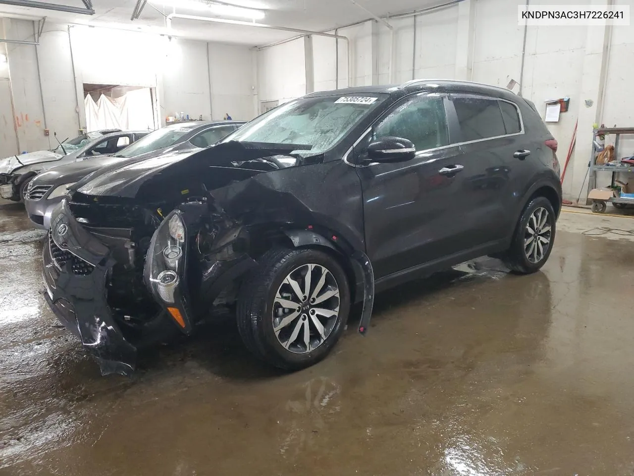 2017 Kia Sportage Ex VIN: KNDPN3AC3H7226241 Lot: 75305724