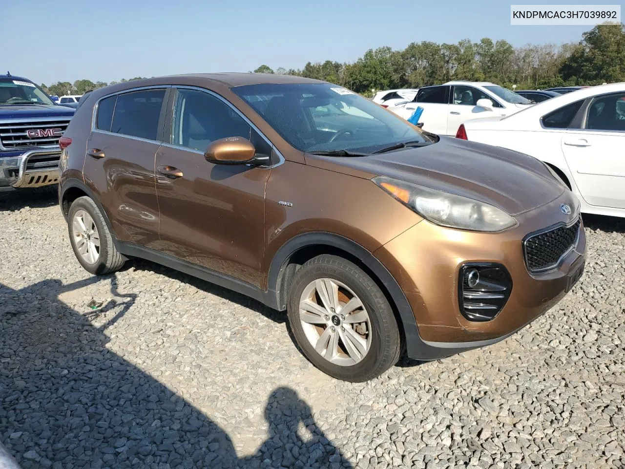 2017 Kia Sportage Lx VIN: KNDPMCAC3H7039892 Lot: 75344634