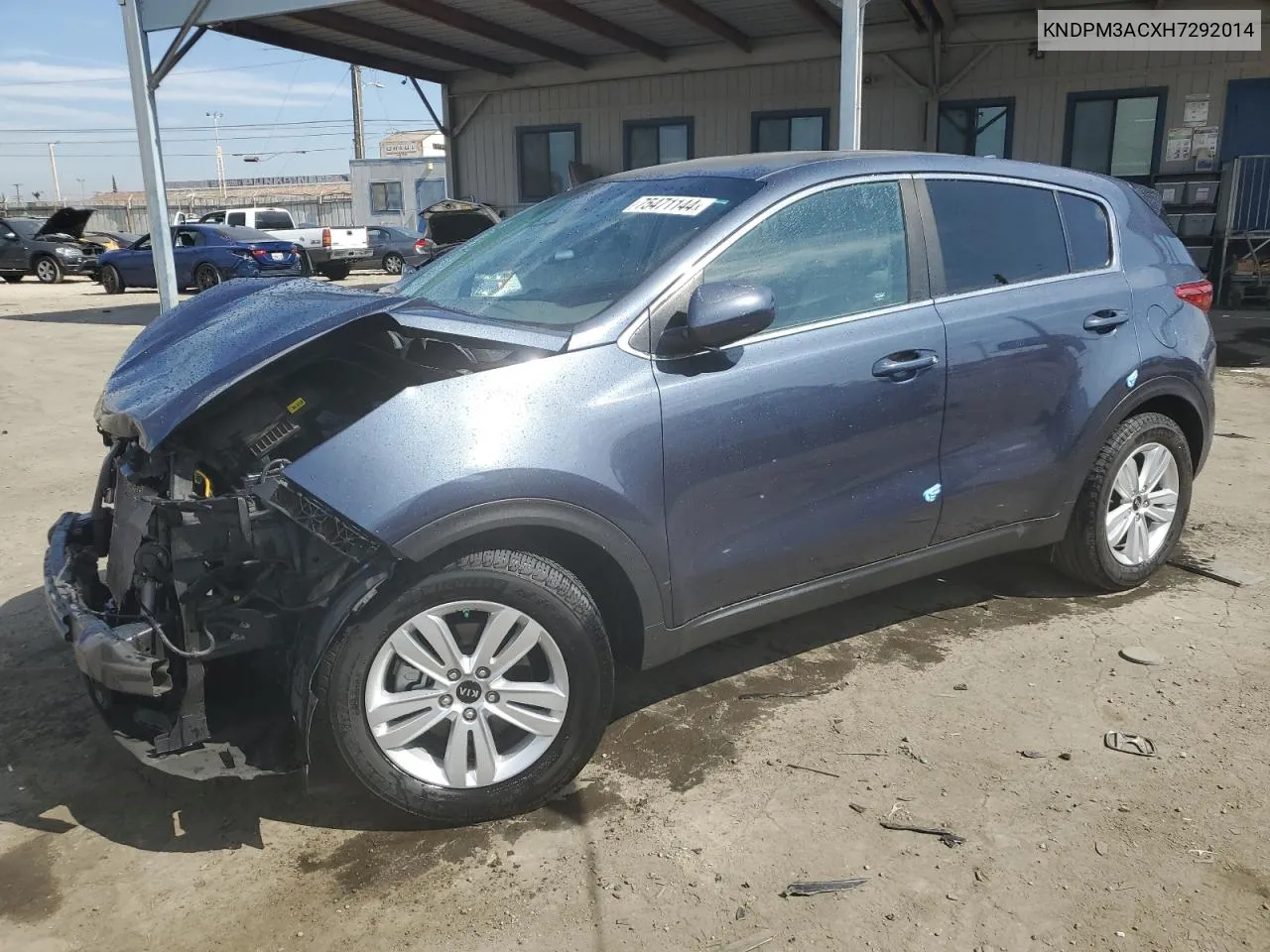 2017 Kia Sportage Lx VIN: KNDPM3ACXH7292014 Lot: 75471144