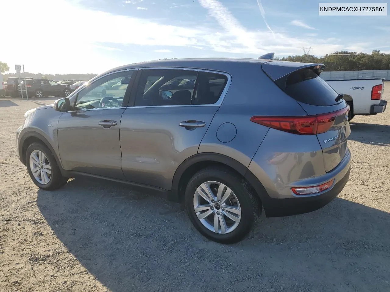 2017 Kia Sportage Lx VIN: KNDPMCACXH7275861 Lot: 75507194