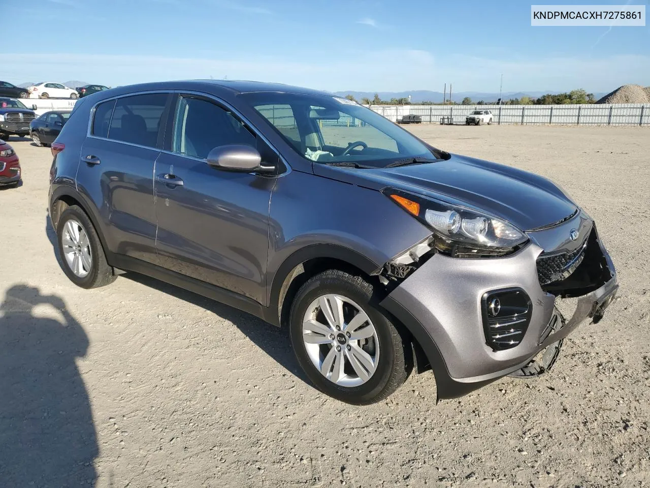 2017 Kia Sportage Lx VIN: KNDPMCACXH7275861 Lot: 75507194