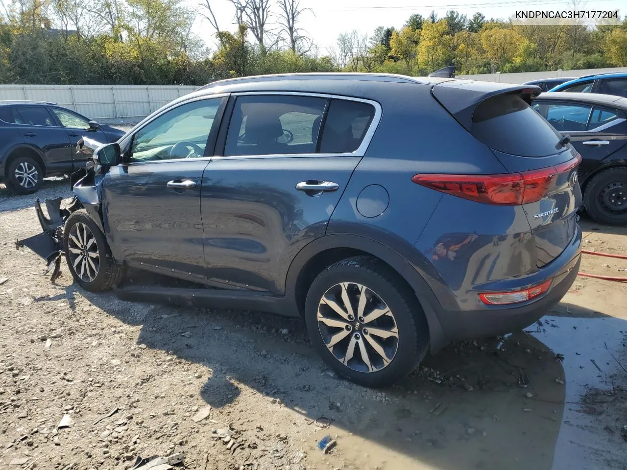 2017 Kia Sportage Ex VIN: KNDPNCAC3H7177204 Lot: 75545834