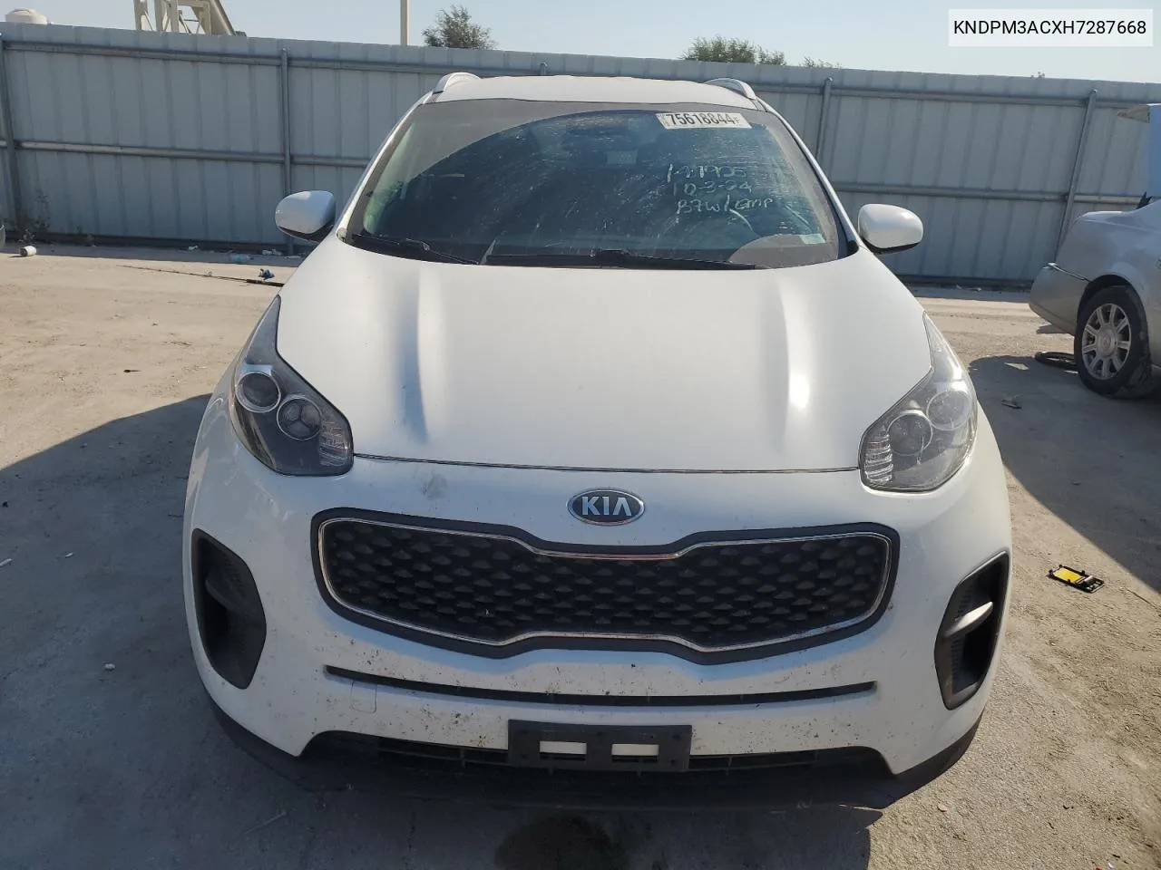 2017 Kia Sportage Lx VIN: KNDPM3ACXH7287668 Lot: 75618844