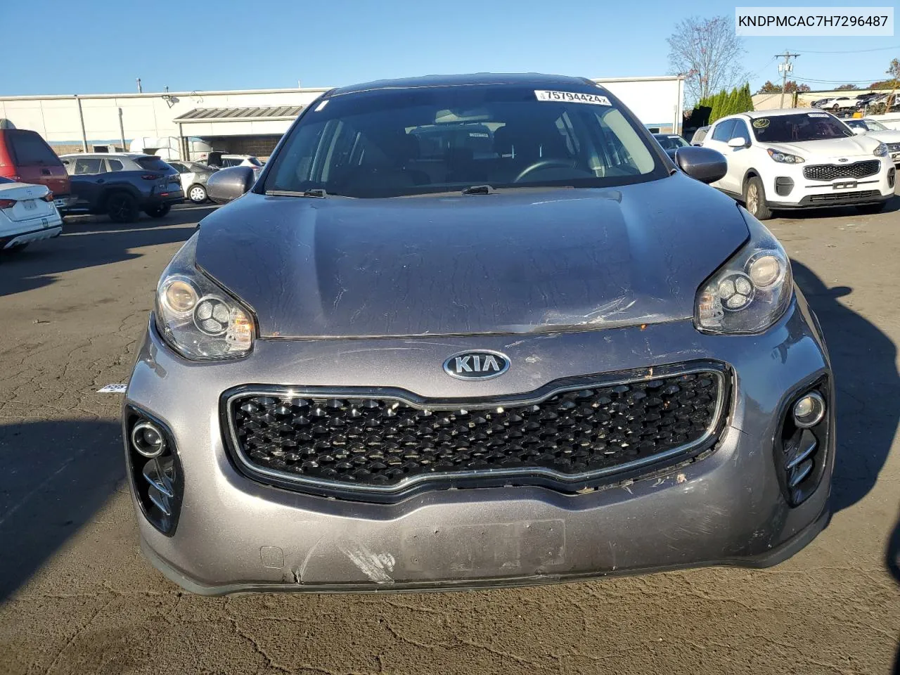 2017 Kia Sportage Lx VIN: KNDPMCAC7H7296487 Lot: 75794424