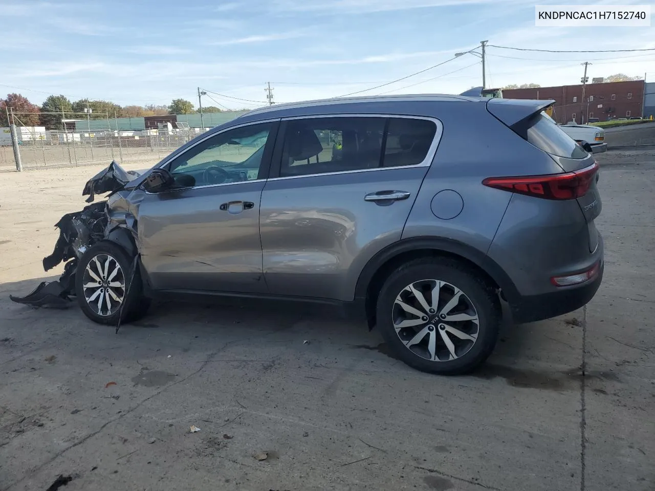 2017 Kia Sportage Ex VIN: KNDPNCAC1H7152740 Lot: 75846434